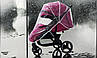 Дитяча прогулянкова коляска Panamera C689 Pink, дощовик, москітка, фото 5