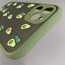 Чохол для Apple iPhone 11 Pro чохол з принтом авокадо із захистом камери на айфон 11 про зелений q02w, фото 5