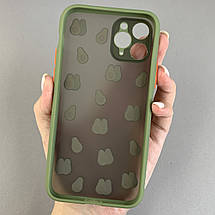 Чохол для Apple iPhone 11 Pro чохол з принтом авокадо із захистом камери на айфон 11 про зелений q02w, фото 2