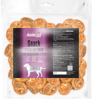 Ласощі для собак AnimaAll Snack лососеві медальйони з тріскою, вага 500 г
