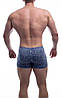 Чоловічі труси боксери Bono МШ принт написи сині (розміри: 46-56), фото 4