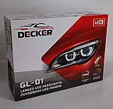 Лампи лінзи H4 Decker GL-01 PRO LED Hi/Low 9000 Lm Can 65 W 6000k 12v 24v, фото 5