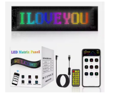 Гнучкий екран LED Matrix Panel APP wifi rgb 192 mm* 1330 mm, гнучкі світлодіодні екрани