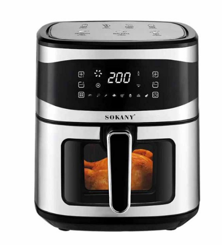 Аерогриль-фритюрниця SOKANY SK-10050 8.5 л 1800 Вт з таймером і терморегулятором температури