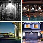 Вуличний LED ліхтар із сонячною панеллю, 20LED / Настінний фасадний світильник на вулицю, фото 5