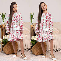 Сукня на дівчинку 3-7 років 98-122 см Софт 003516 Біла