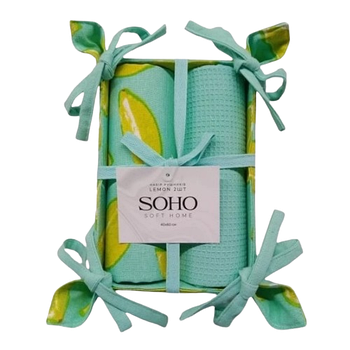 Kitch text SOHO Наб. руш. 40*60см бавовна 100% Lemon 2шт.