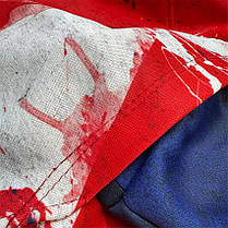 Худі чоловіче з принтом «5-та окрема штурмова Київська бригада. Засновники Києва» чорний, фото 4