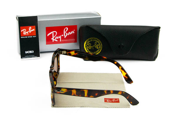 Сонцезахисні окуляри RAY BAN Wayfarer NEW поляризаційні UV400 (арт. P2140) леопардовий, фото 4