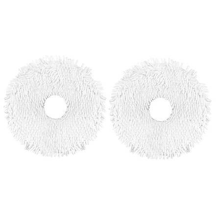 Мікрофіброві ганчірки (накладки) для робот-пилососа Midea V12 ( WS2301 ) / Midea VCR V12 / 2 штуки, фото 1