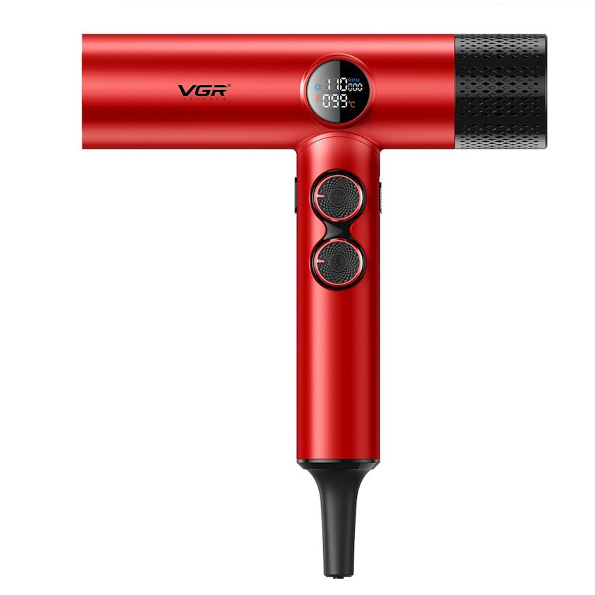 Професійний фен для волосся VGR High-Speed Hair Dryer Red, 1900W (V-401-RD)