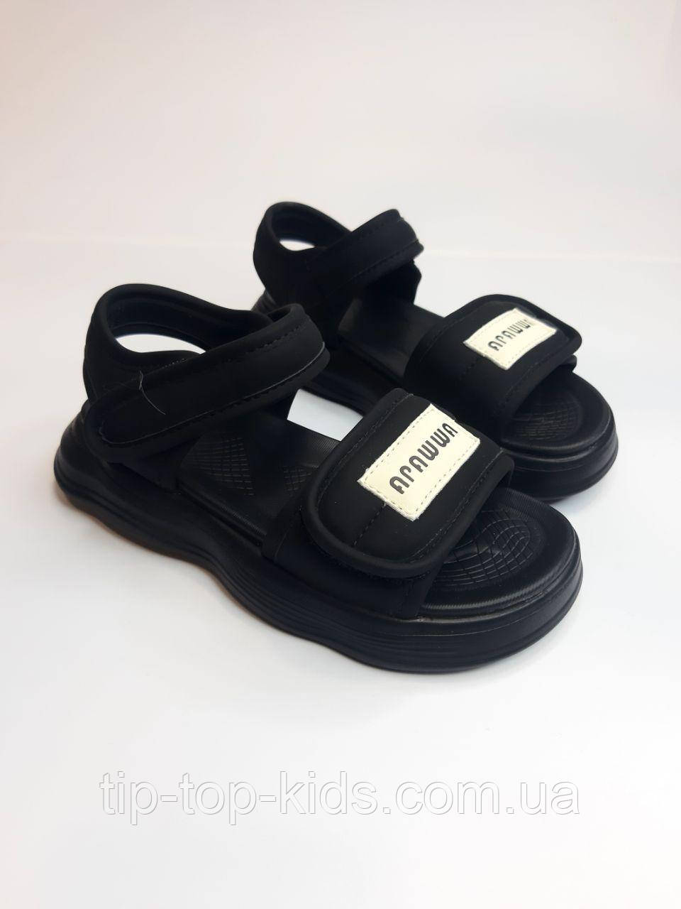 Босоніжки для дівчинки Apawwa 2205 MR black р.30,31,37, фото 1