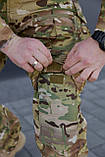 Штурмові XXXL(56) штани мультикам «Байрактар» Gen-5 RIPSTOP для військових | З карманами для вставних наколінників, фото 9
