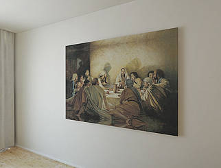 Картина надрукована на полотні (холсті) на підрамнику "Тайна вечеря"