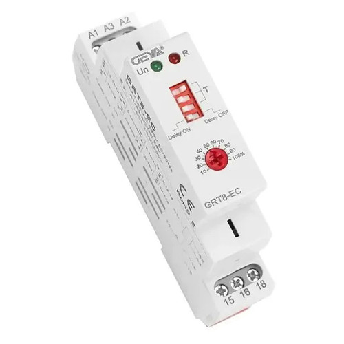 Реле времени GEYA GRT8-EC, 0.1с-10 дней, AC220-380В, DC24В, 10A, для освещения, нагревателей, насосов, фото 1