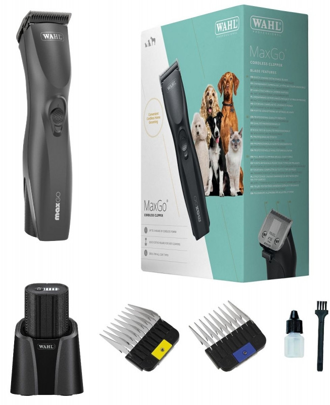 Акумуляторна машинка для стриження тварин Wahl MaxGo A5 Black (1263-0472)