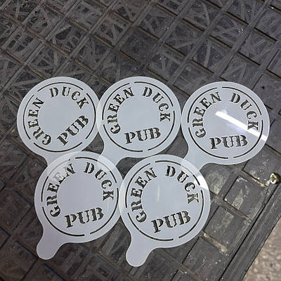 Виготовлення трафаретів для кави/десертів