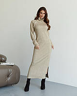 Сукня тепла в рубчик