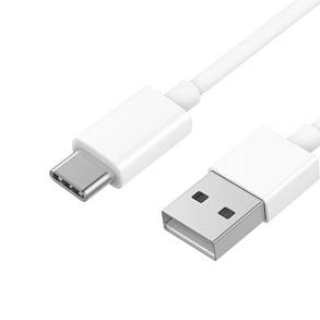 Кабель живлення USB to USB-C (Type-C) 100 см Білий, фото 3