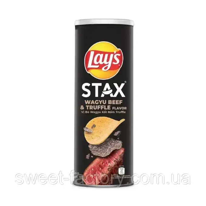 Чипси Lay's Stax Wagyu Beef & Truffle 100g, фото 1