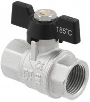 Кран кульовий для води Raftec серії Black Ду15 в/в (метелик)
