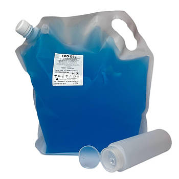 Гель для УЗД процедур і косметології EKO GEL високої в'язкості пакет standart pack БЛАКИТНИЙ 5 л. Україна