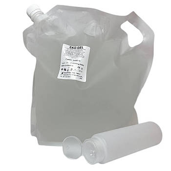 Гель для УЗД процедур EKO GEL високої в'язкості пакет standart pack ПРОЗОРИЙ 5 літрів виробник Україна