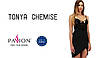 Сорочка приталена TONYA CHEMISE black L/XL — Passion Exclusive, трусики, фото 5