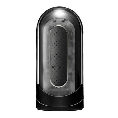 Мастурбатор Tenga Flip Zero Electronic Vibration Black, що змінюється інтенсивність, розкладний