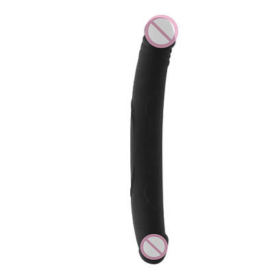 Фалоїмітатор двосторонній Dorcel Real Double Do Black, діаметр 4 см, довжина 42 см