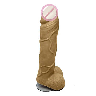 Крафтове мило-член із присоскою Чистий Кайф Brown size L, натуральне