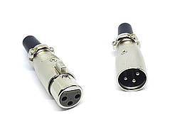 Роз'єм Canon XLR-3 контакти з'єднувальний (3pin) пара