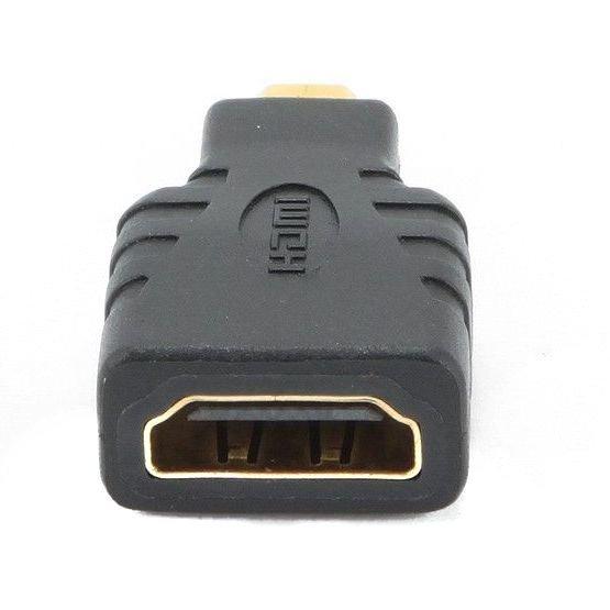 Адаптер Cablexpert HDMI - microHDMI (F/M), чорний (A-HDMI-FD), фото 1