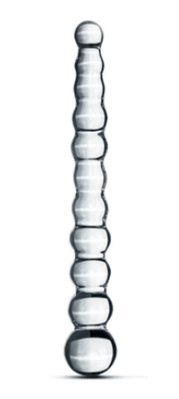 Скляний дилдо у формі намистин Gildo Glass Dildo No. 20