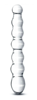 Скляний дилдо у формі намистин Gildo Glass Dildo No. 19
