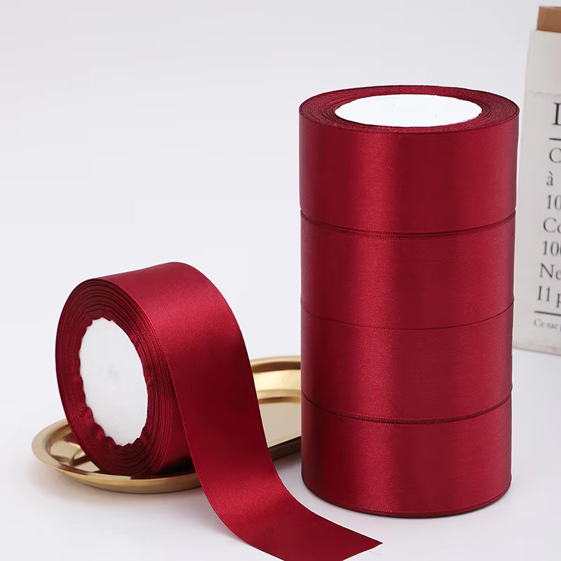 Стрічка атласна 3.8 см намотування 23 м колір на фото