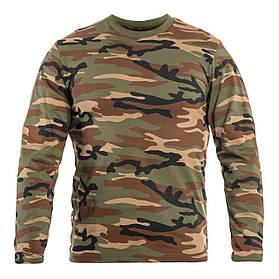 Футболка з довгим рукавом Mil-tec LANGARMSHIRT CO WOODLAND 11065020-