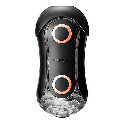 Мастурбатор Tenga FLIP ORB STRONG — Orange Crash, зі змінним стисненням, зі стимулювальними кульками