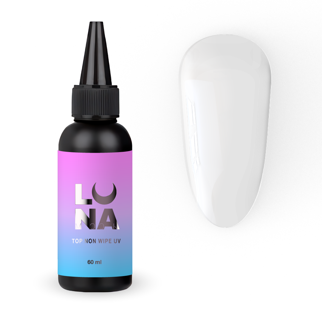 Топ для гель-лаку без липкого шару з УФ-фільтром Luna Top Non Wipe UV, 60 мл