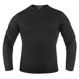 Футболка з довгим рукавом Mil-tec LANGARMSHIRT CO Black 11065002-