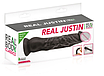 Фалоїмітатор із присоском Real Body — Real Justin Black, TPE, діаметр 4,2 см, фото 4