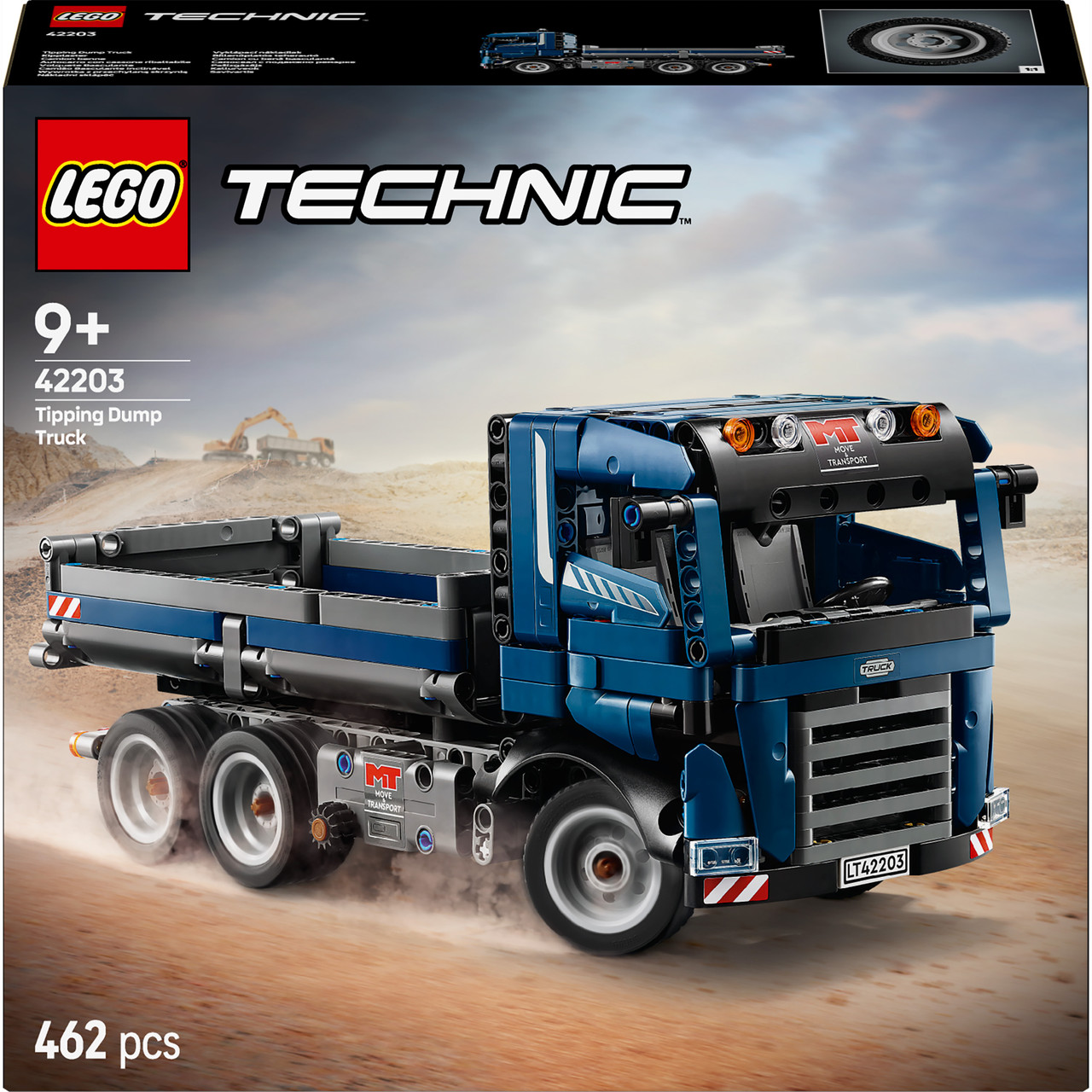 Конструктор LEGO Technic Самоскид 42203, 8 x 28 x 26 см, деталей 462, фото 1