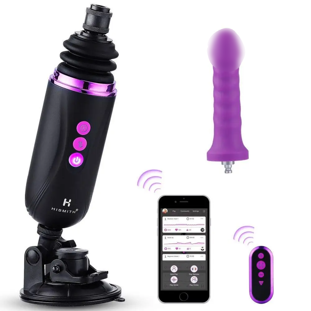 Міні сексмашина Hismith Mini Capsule Sex-Machine with Strong Suction APP, дуже потужна, пульт ДК