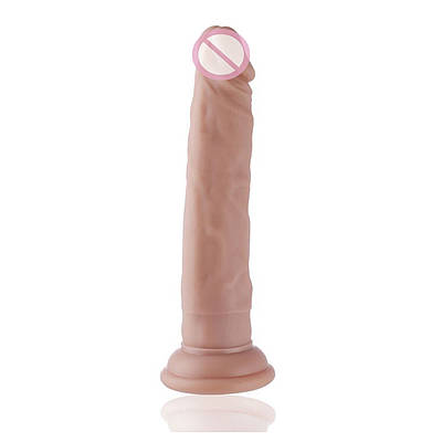 Реалістичний фалоїмітатор для секс-машин Hismith 7.5" Flexible Silicone Dildo, система KlicLok