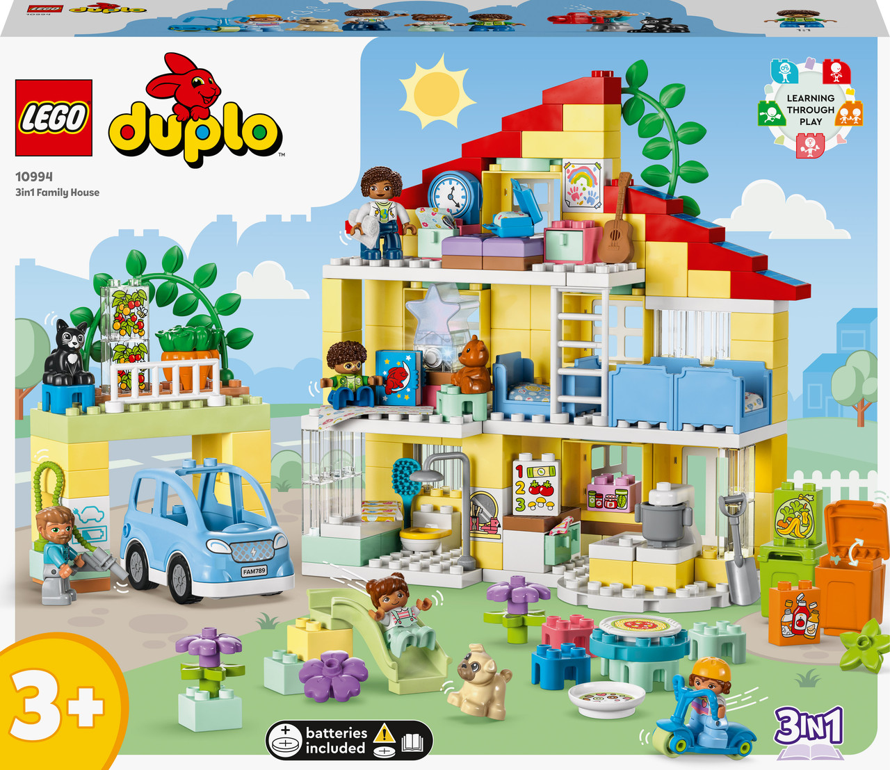 Конструктор LEGO DUPLO Town Сімейний будинок 3в1, 10994,12*58*48 cm, деталей 218, фото 1