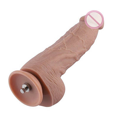 Гнучкий фалоїмітатор для сексмашин Hismith 9.25" Silicone Dildo, система KlicLok