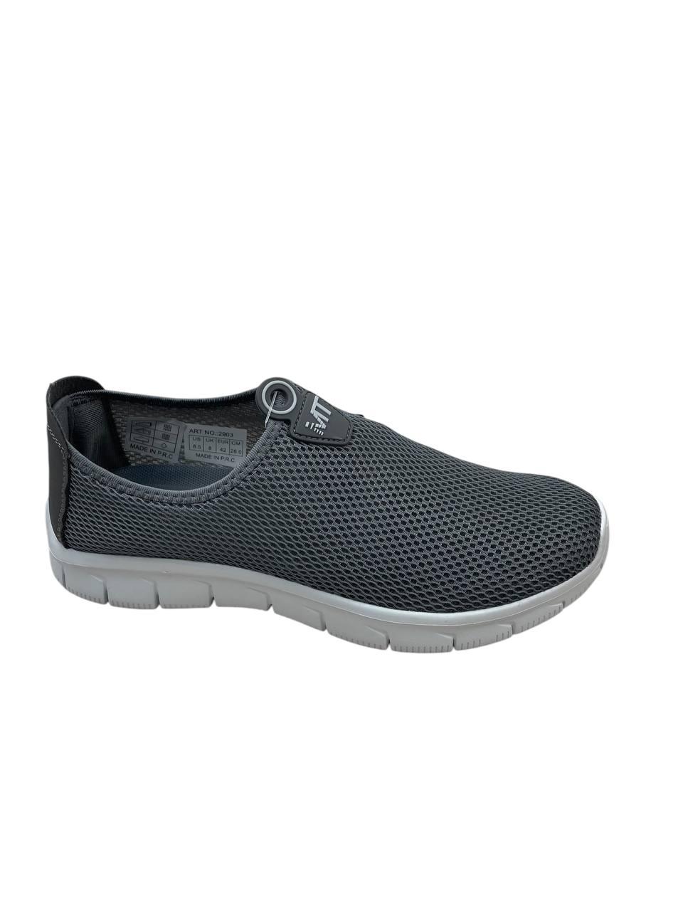 Чоловічі мокасини сірі сітка No 002903 (р. 40-45)