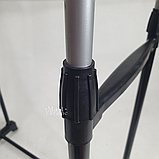 Вішалка для одягу телескопічна дворівнева на коліщатках 68×28×137 см, підлогова пересувна вішалка-стійка, DP-15, фото 6