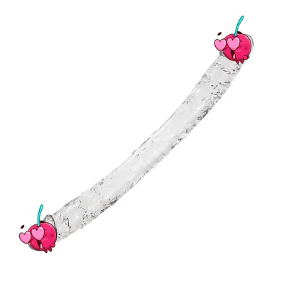 Прозорий двосторонній фаллоїмітатор Alive Supreme Jelly Dildo