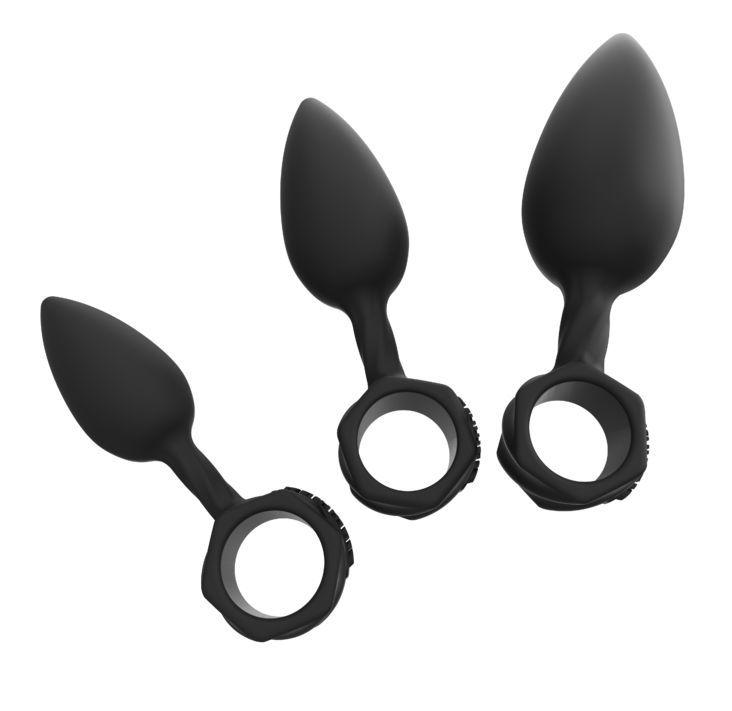 Набір анальних пробок Bathmate Anal Training Plugs, діаметр 2,5 см — 3,1 см — 3,8 см